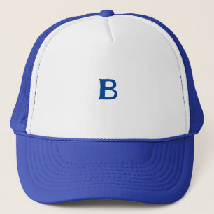 Letter B - Initial B - Text - Trucker Hat - Cap Keps