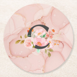 Letter C Underlägg Papper Rund