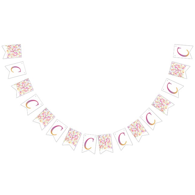 Letter Confetti "C" Vimplar (Alla)