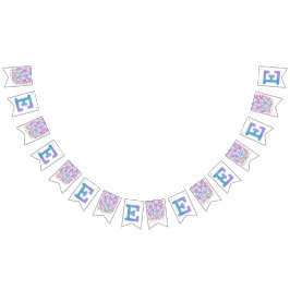 Letter Confetti "E" Vimplar