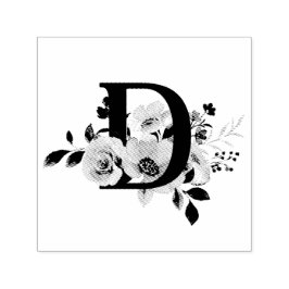 Letter D Självfärgande Stämpel