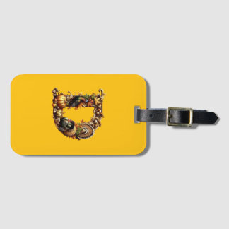 Letter D Thanksgiving style gift  Bagagebricka