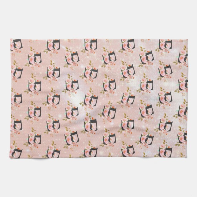 Letter E Kökshandduk (Horisontell)