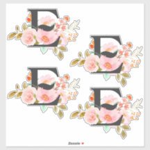Letter E Sticker