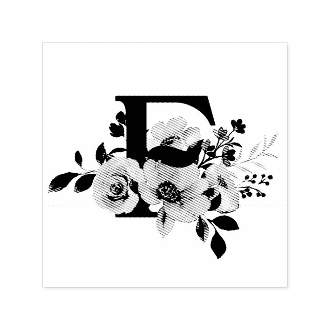 Letter F Självfärgande Stämpel (Design)