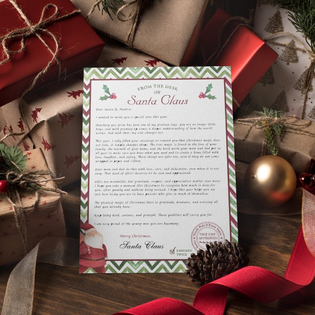 Letter from Santa for Older Kids Inbjudningar (Skapare uppladdad)