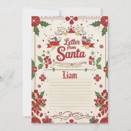 Letter from Santa | Official North Pole Christmas Inbjudningar