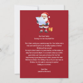 Letter From Santa's Desk Inbjudningar