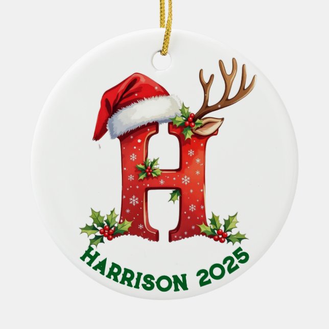 Letter h ceramic ornament (Framsidan)