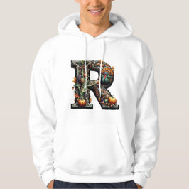 Letter R Thanksgiving style turkey  Hoodie