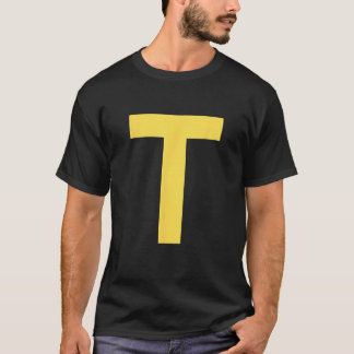 Letter T Funny Group Matching Halloween Costume T Shirt