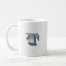 Letter "T" Monogram Kaffemugg