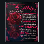 Letter To My Wife Gift, Couple Love Wedding Gift Poster<br><div class="desc">Letter To My Wife Gift,  Couple Love Wedding Gift</div>
