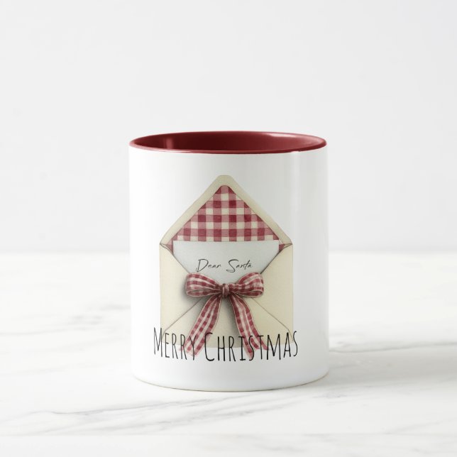 Letter to Santa Christmas  Mugg (Center)