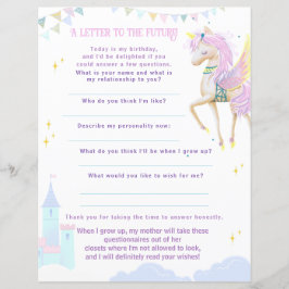 "Letter to the Future" game for a magical birthdау