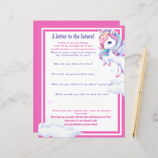 "Letter to the Future" game for a magical birthdау