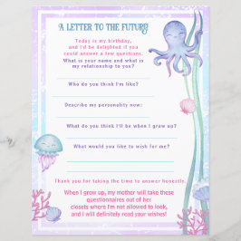 "Letter to the Future" game for a magical birthdау