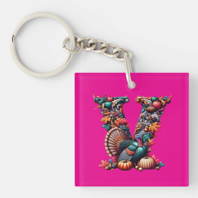 Letter V Thanksgiving turkey style gift  (Framsidan)