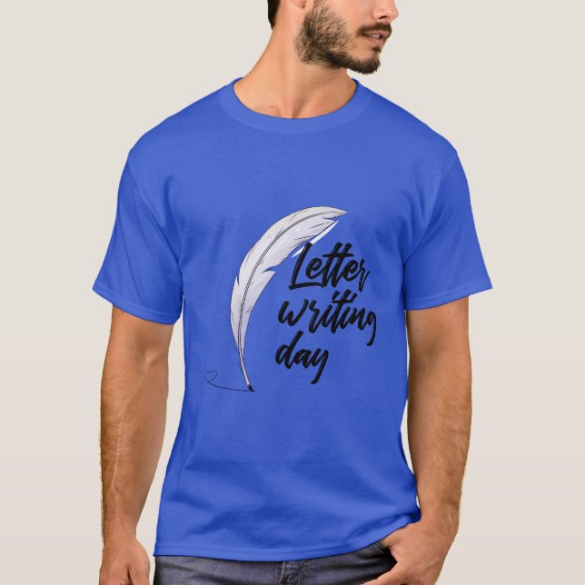 Letter writing day  t shirt (Framsida)