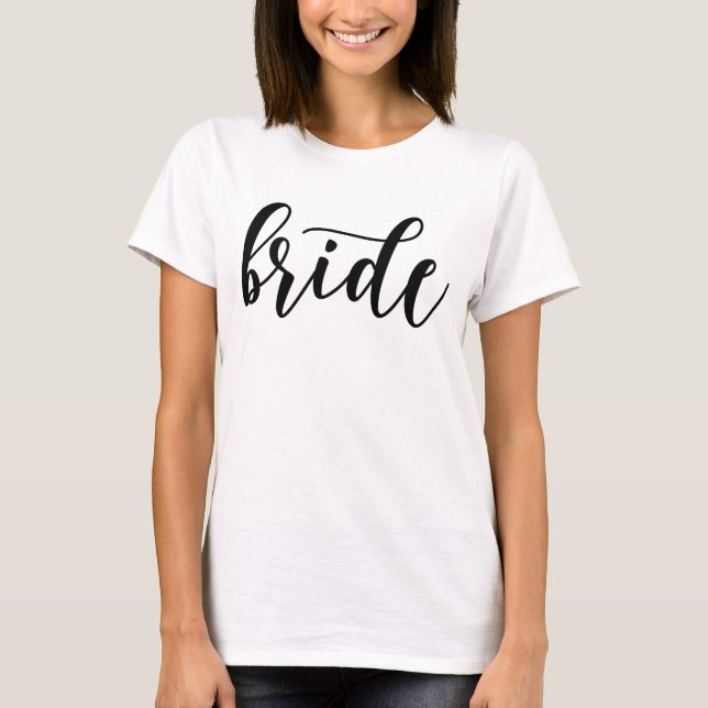 Lettered Bride T Shirt (Framsida)