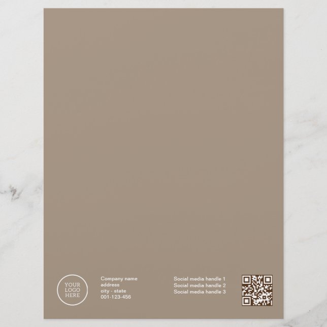 Letterhead Brevhuvud (Framsida)