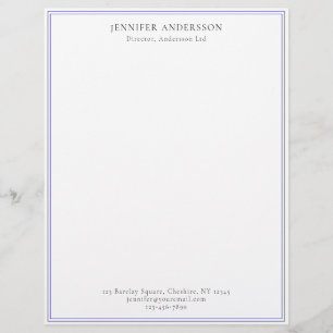 Letterhead för den minimalistiska Professionellen Brevhuvud