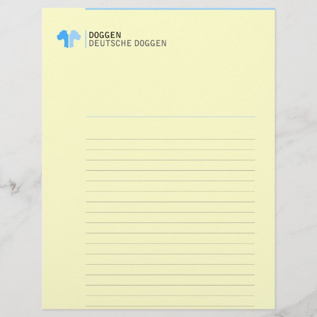 Letterhead Great dane Identity (Framsida)