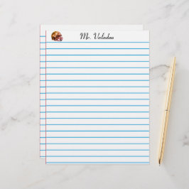 Letterhead linjer för skolan brevhuvud