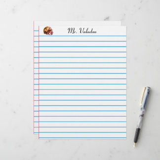 Letterhead linjer för skolan brevhuvud