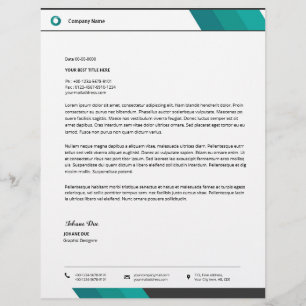 Letterhead-mall Brevhuvud