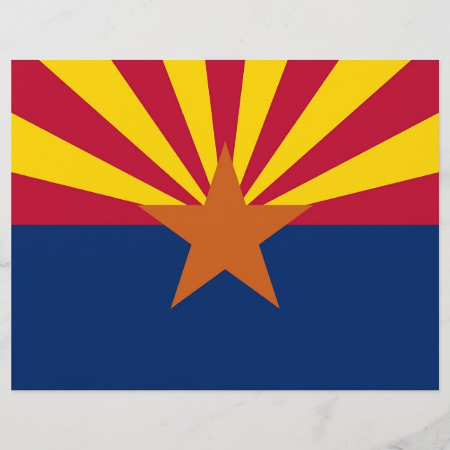 Letterhead med Flagga av Arizona (Framsida)