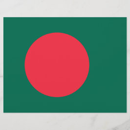 Letterhead med Flagga av Bangladesh