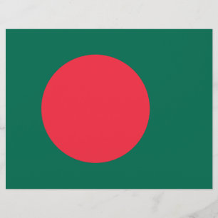Letterhead med Flagga av Bangladesh