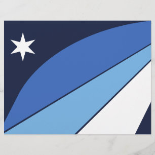 Letterhead med Flagga av Columbia, South Carolina Brevhuvud