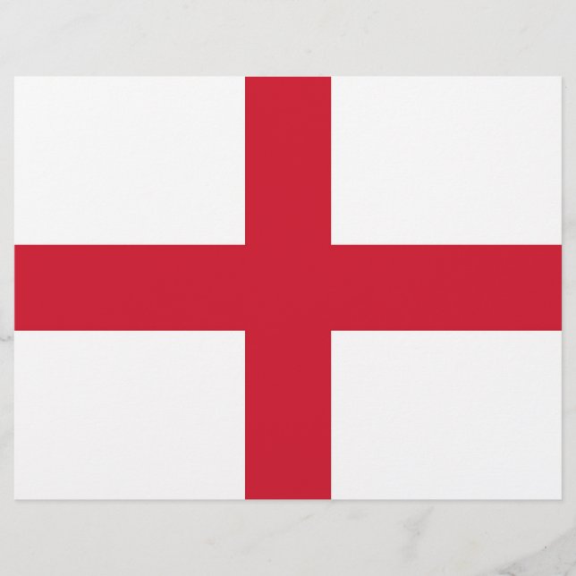 Letterhead med Flagga av England (Framsida)