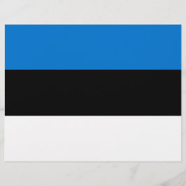 Letterhead med Flagga av Estland Brevhuvud