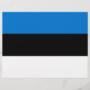 Letterhead med Flagga av Estland Brevhuvud