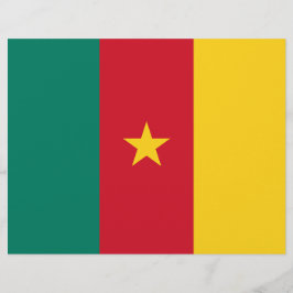 Letterhead med Flagga av Kamerun Brevhuvud