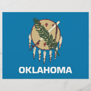 Letterhead med Flagga av Oklahoma, USA