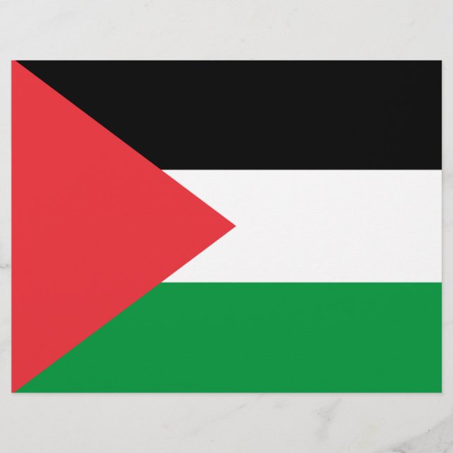 Letterhead med Flagga av Palestina (Framsida)
