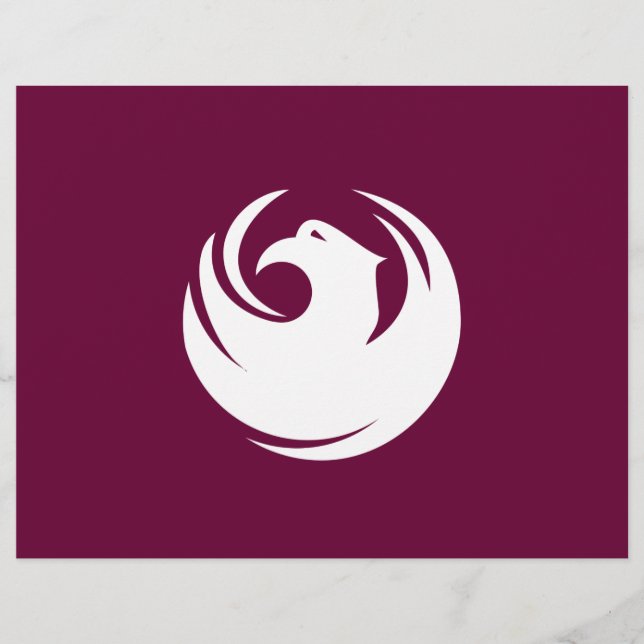 Letterhead med Flagga av Phoenix, Arizona Brevhuvud (Framsida)