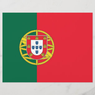 Letterhead med Flagga av Portugal