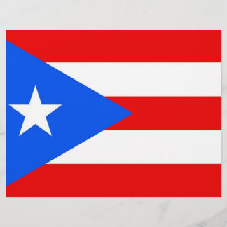 Letterhead med Flagga av Puerto Rico, Förenta stat