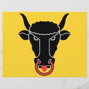 Letterhead med Flagga av Uri-kantonen, Schweiz Brevhuvud