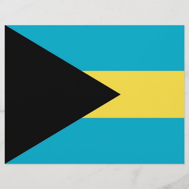 Letterhead med Flagga Bahamas (Framsida)