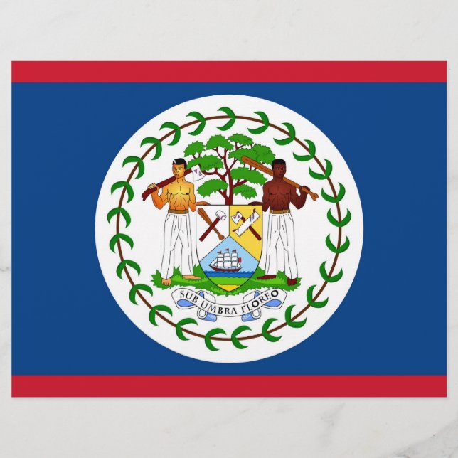 Letterhead med Flagga Belize (Framsida)