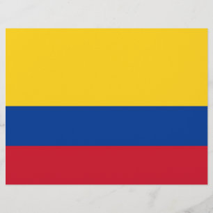 Letterhead med Flagga Colombia
