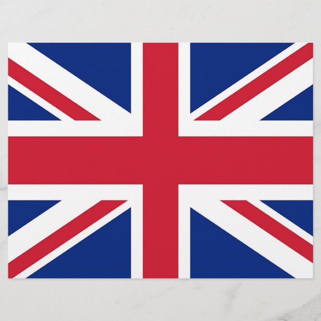 Letterhead med Flagga från Förenade kungariket (Framsida)