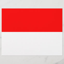 Letterhead med Flagga från Indonesien