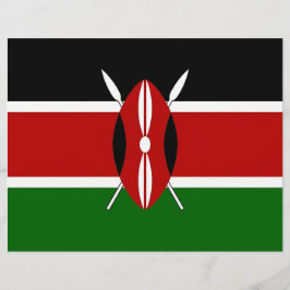 Letterhead med Flagga från Kenya